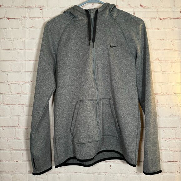 Nike Tops - Nike All Time Full-Zip Therma Training Hoodie Grey 683656-012 Women’s Small